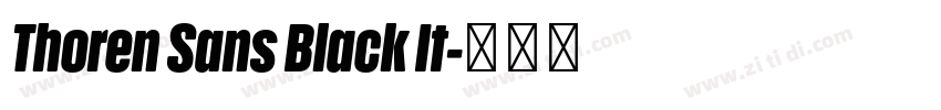 Thoren Sans Black It字体转换 Thoren Sans Black It字体转换
